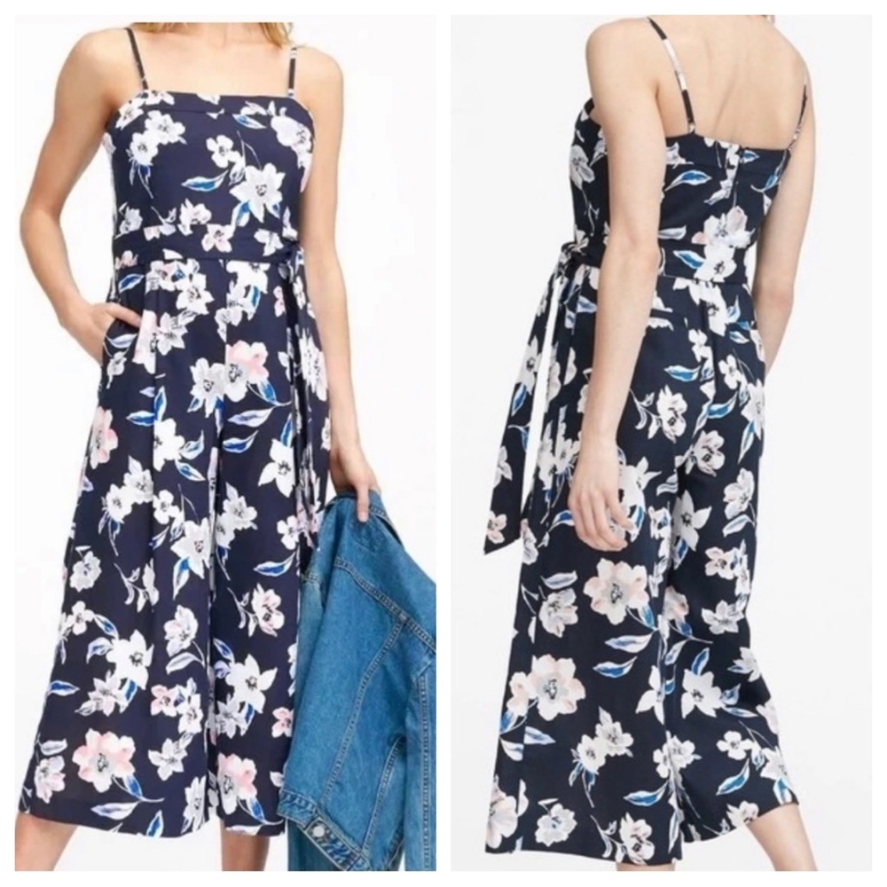 Banana Republic Floral Jumpsuit Size 2